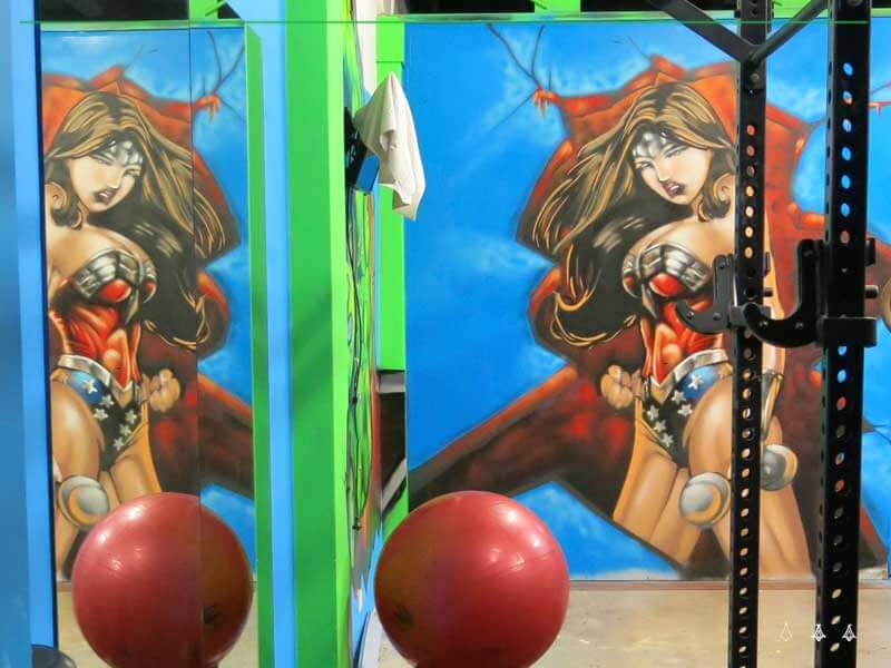 gym mural