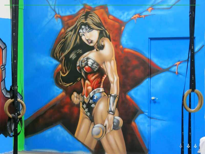 wonder woman graffiti
