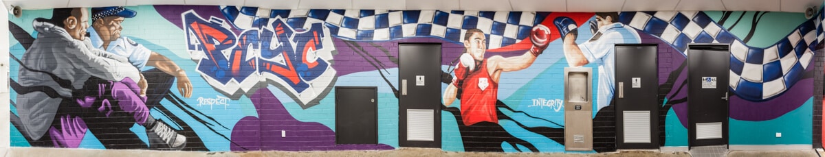 graffiti murals PCYC