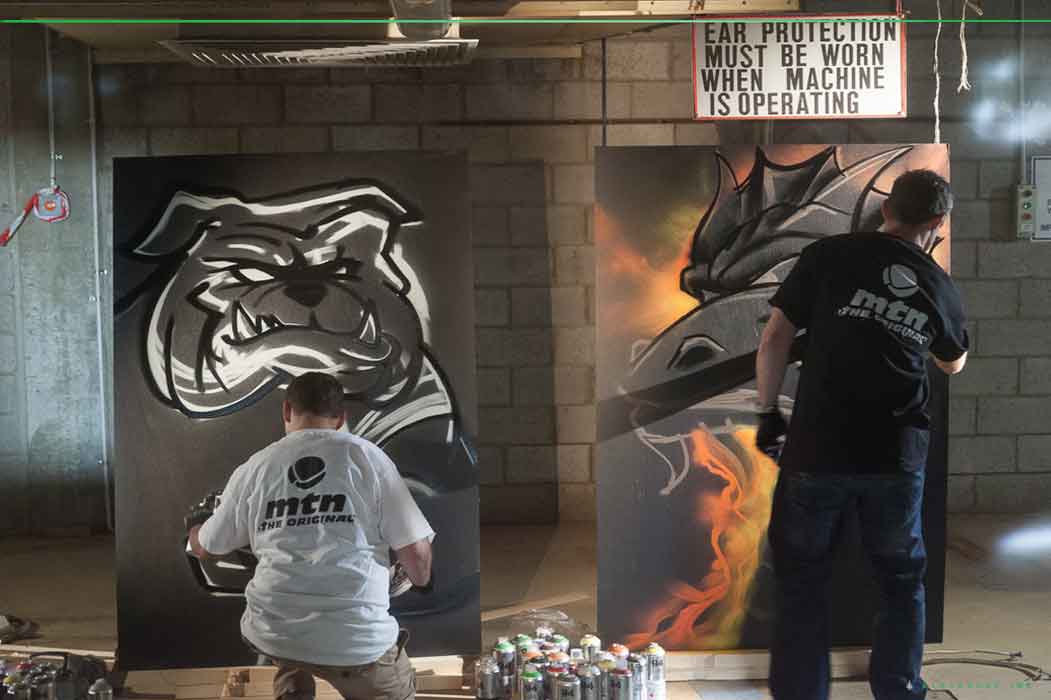 live graffiti art