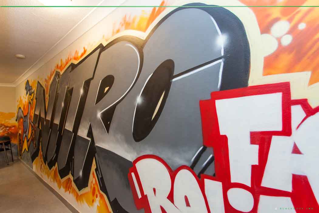 office graffiti lettering