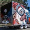 OG Dogs food truck mascot mural detail by Blackbook Ink