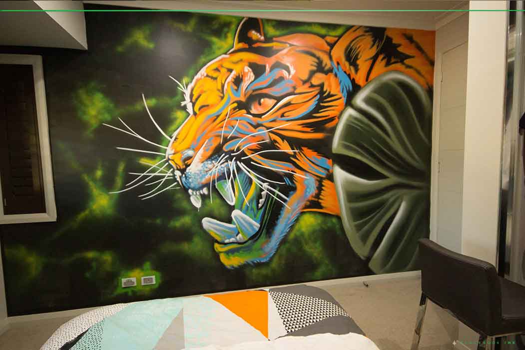kids street art bedroom