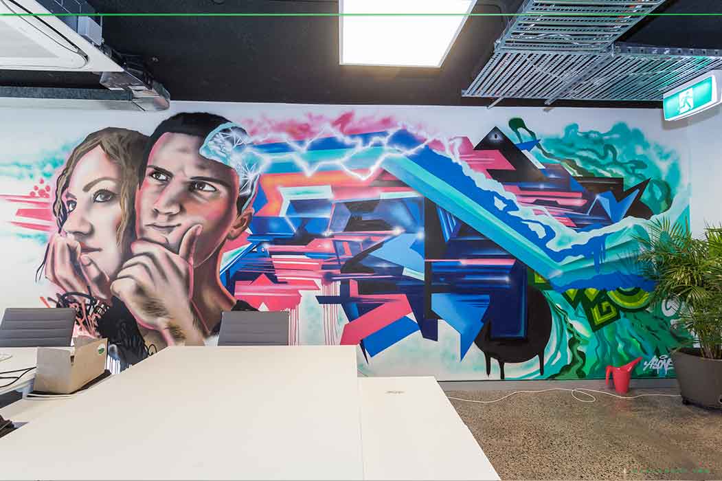office graffiti art sydney