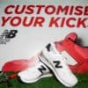Customised New Balance sneakers at Blackbook Ink event in Australia.