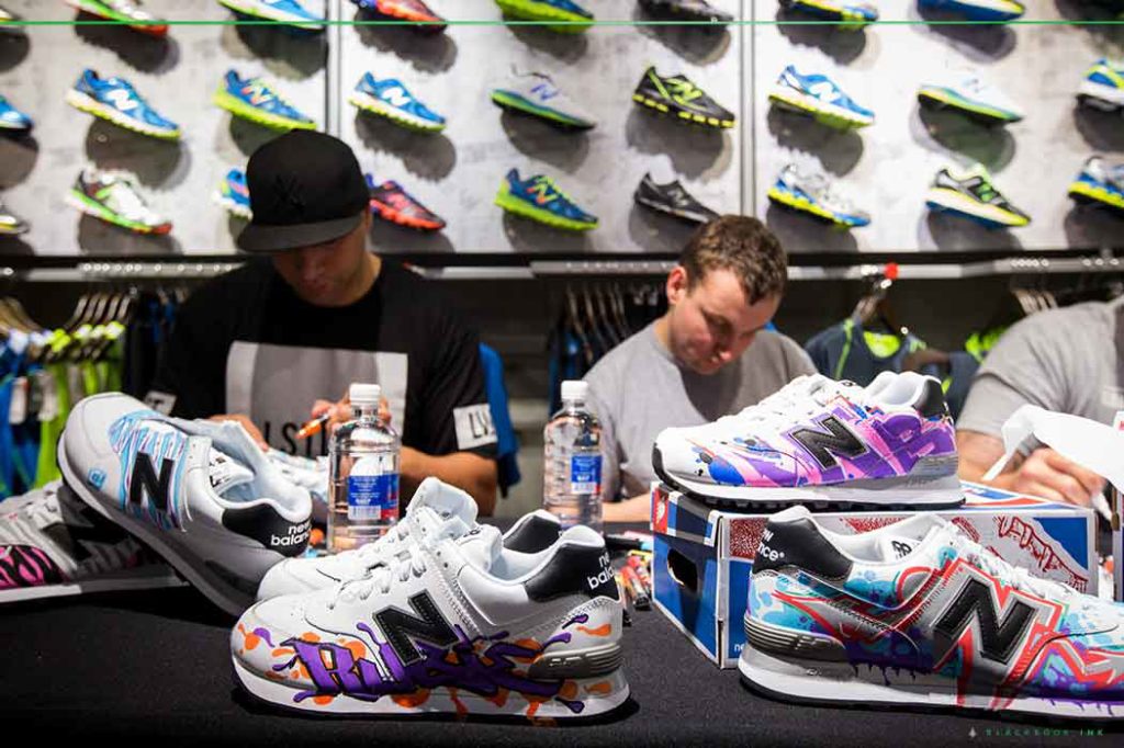 New-Balance-Custom-Graffiti-6 Marketing Activation of Customized shoes in Sydney for New Balance