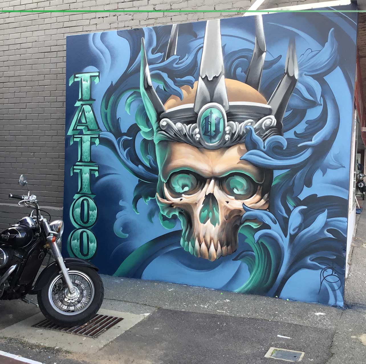 Perth mural artist Harvey Jackson