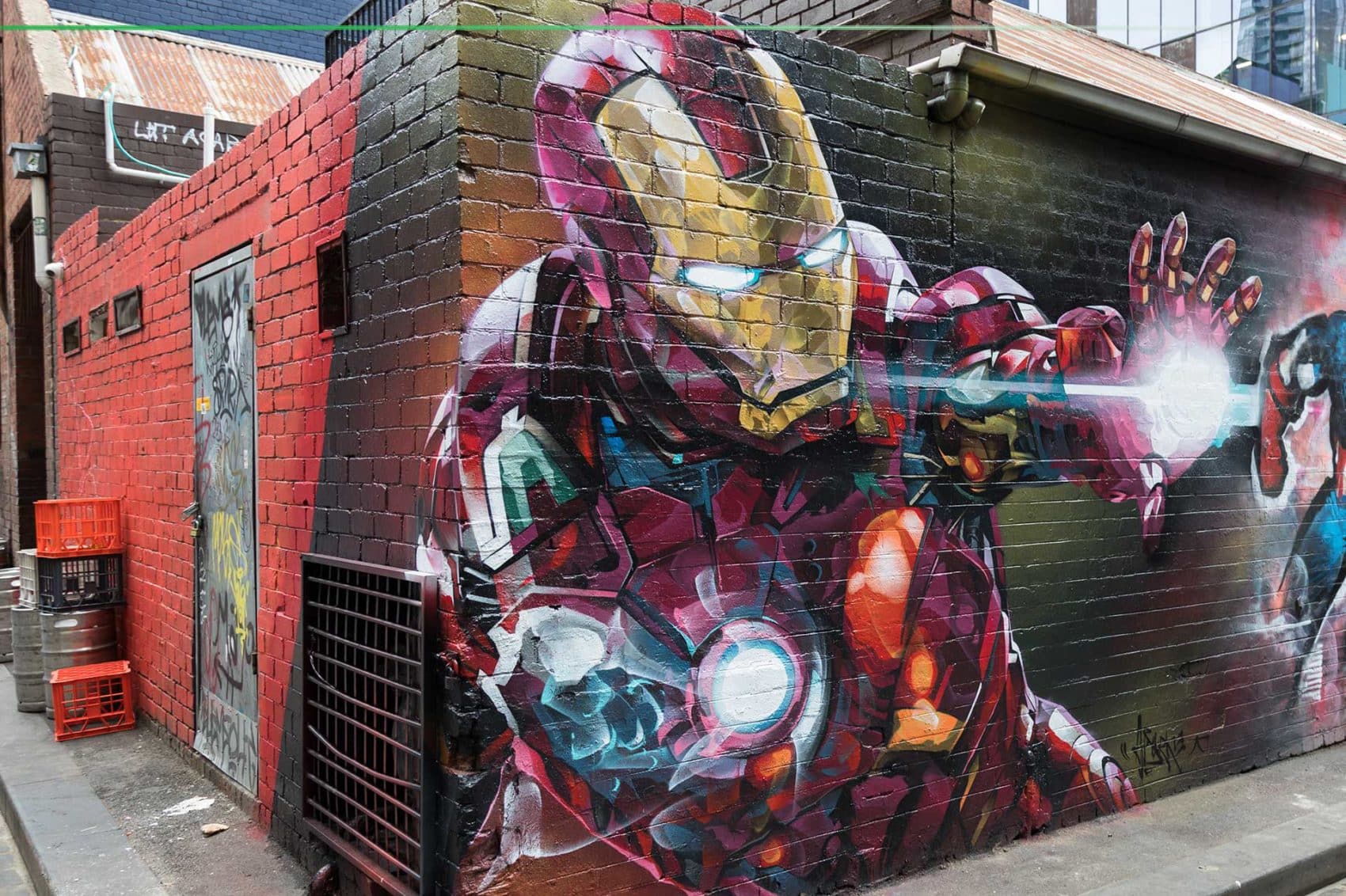 iron man graffiti art
