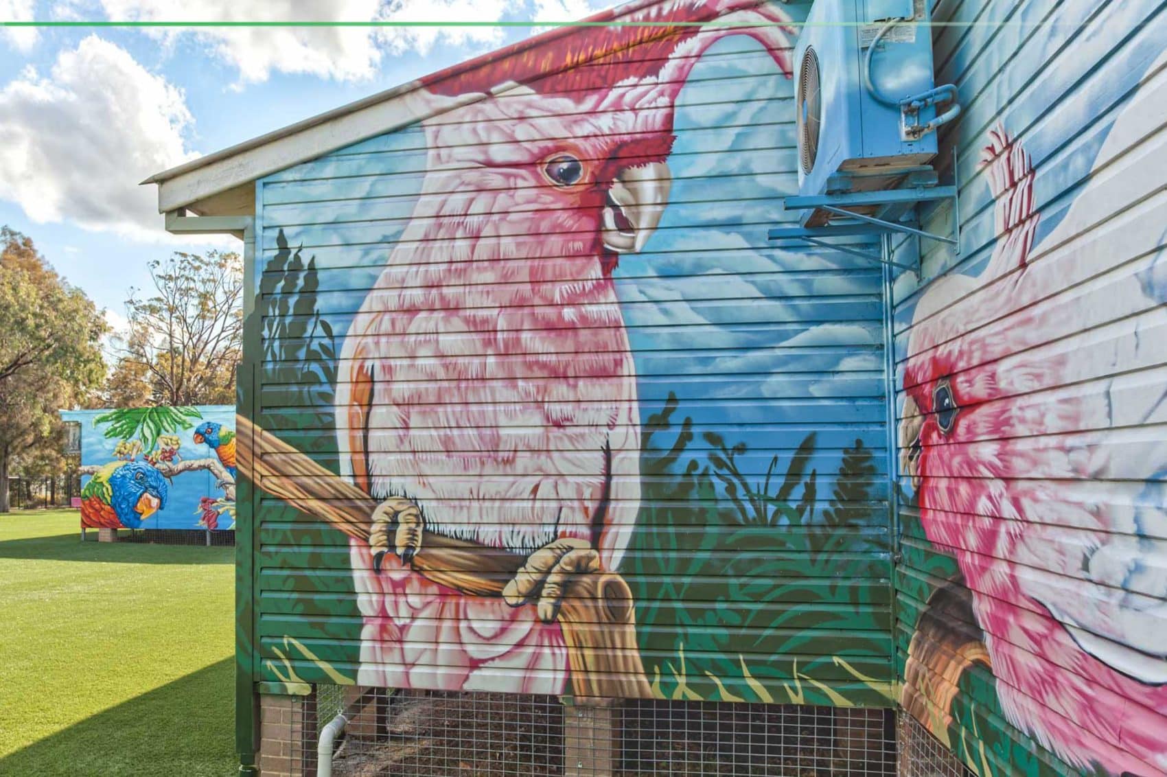school wall art painted at Birrong Public School