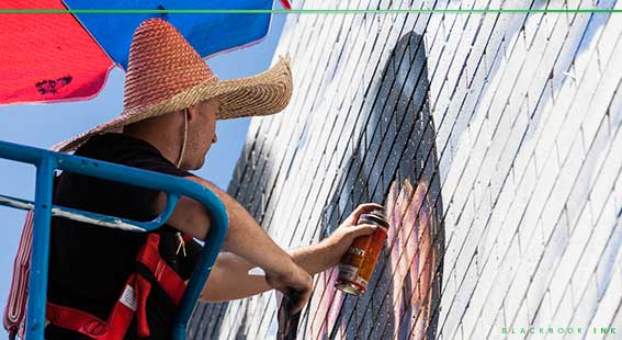 graffiti artist painting