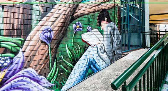 school wall art punchbowl