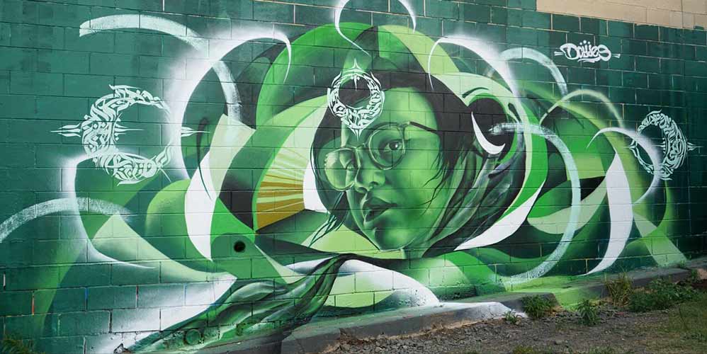Portrait mural by Dcydes