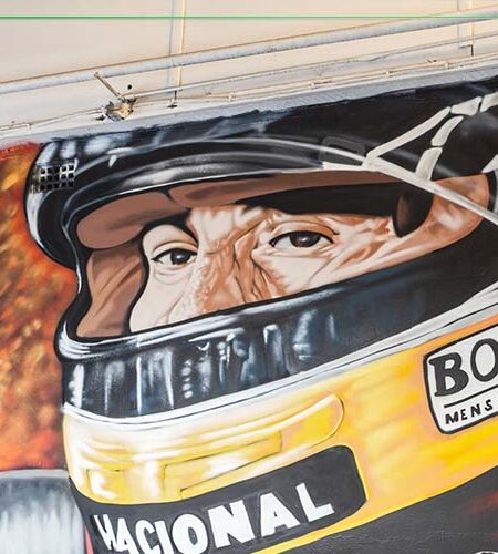 Ayrton Senna mural portrait