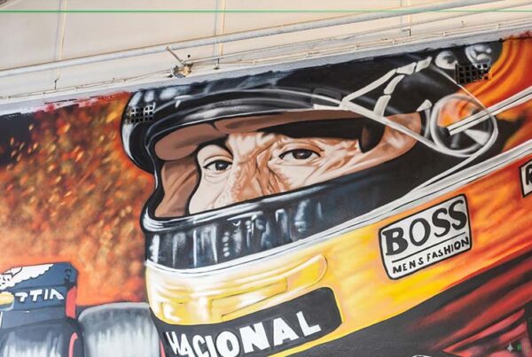 Ayrton Senna mural portrait