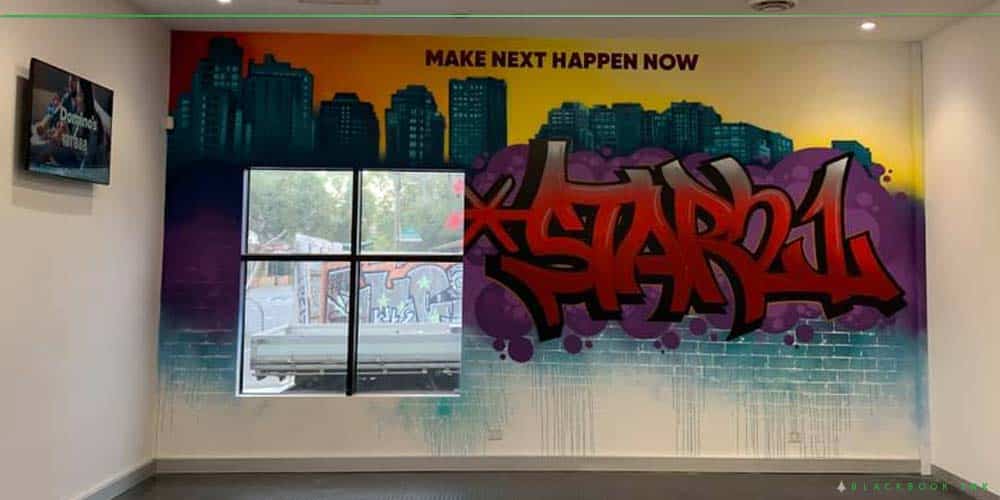 Star-21-office-mural-1 office mural in Abbotsford Victoria