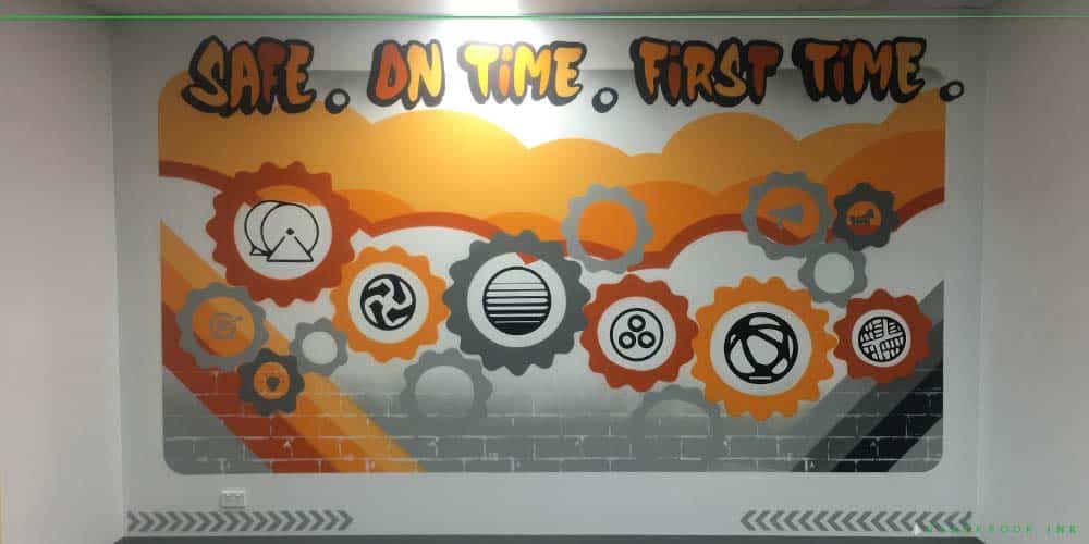UCS-office-mural-1 business mission statement mural painted for UCS in Melbourne