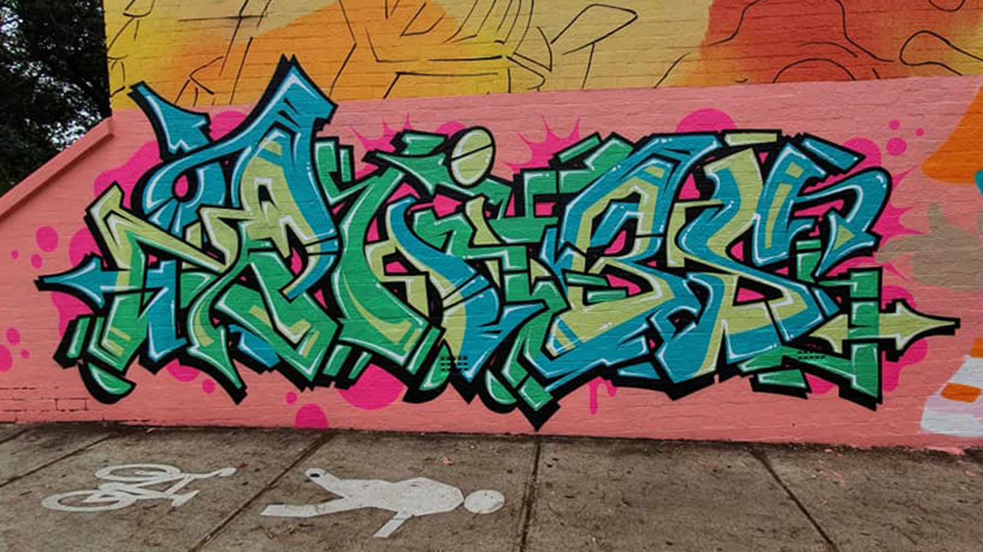 phibs graffiti wall in Sydney
