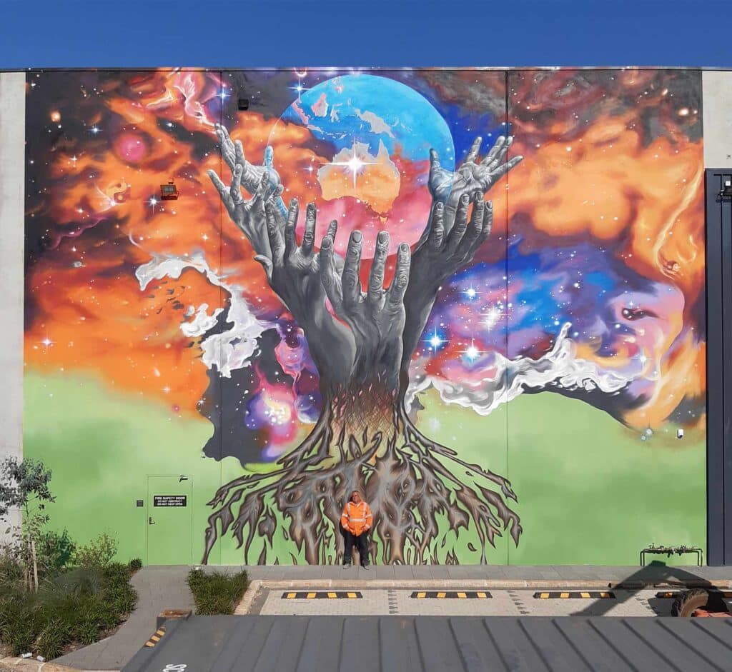 Sydney based street artist Reubszz