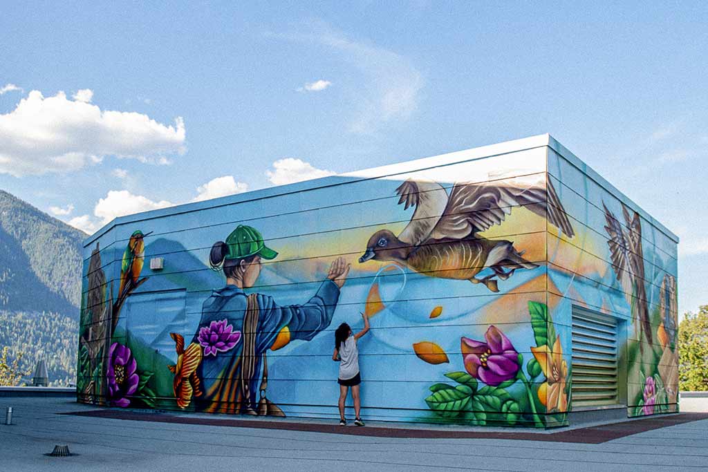 Christina Huynh wild geese mural