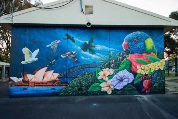 School Mural Sydney painted at Fairvale Public School