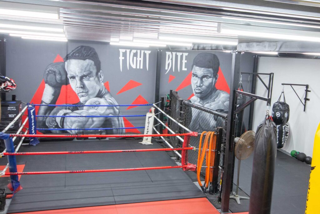 Fite-Rite-Ramon-Dekkers Portraits painted for Sydney Gym Fight Rite