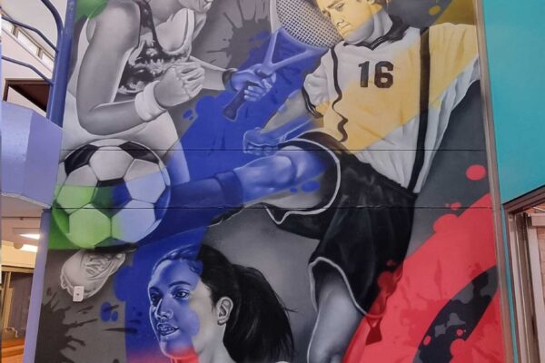 HSIE Mural painted for a High School in South West Sydney