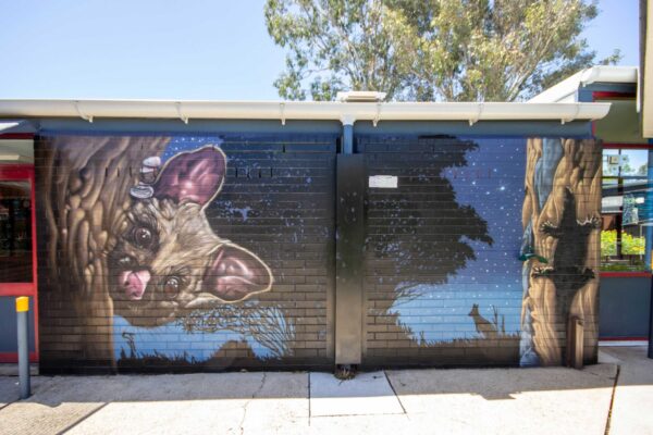 Possum mural at Western Sydney School