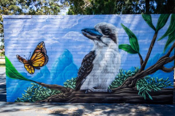 Kookaburra painted artwork in Sydney School