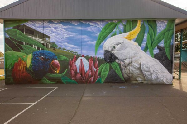 Native Wildlife Mural in South West Sydney School