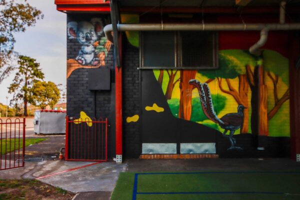 Multi Cultural mural painted at Glenwood Public School