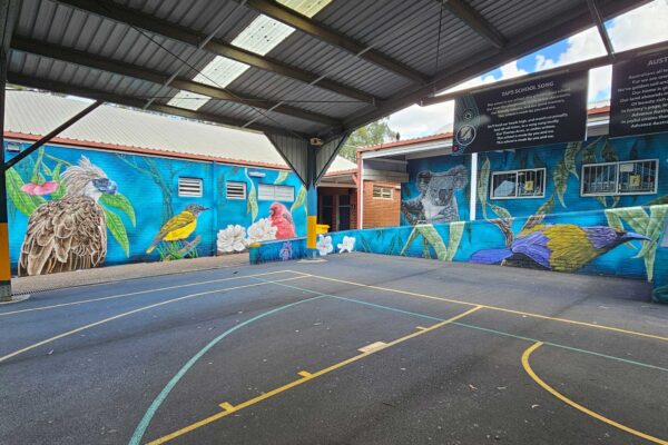 Cultural elements use to create this school mural