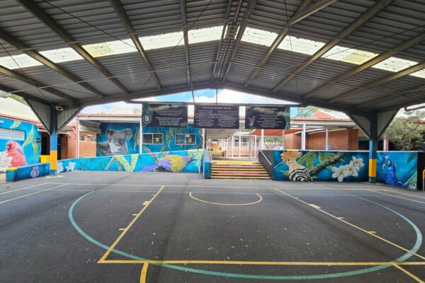 Cultural Mural painted for South West Sydney School