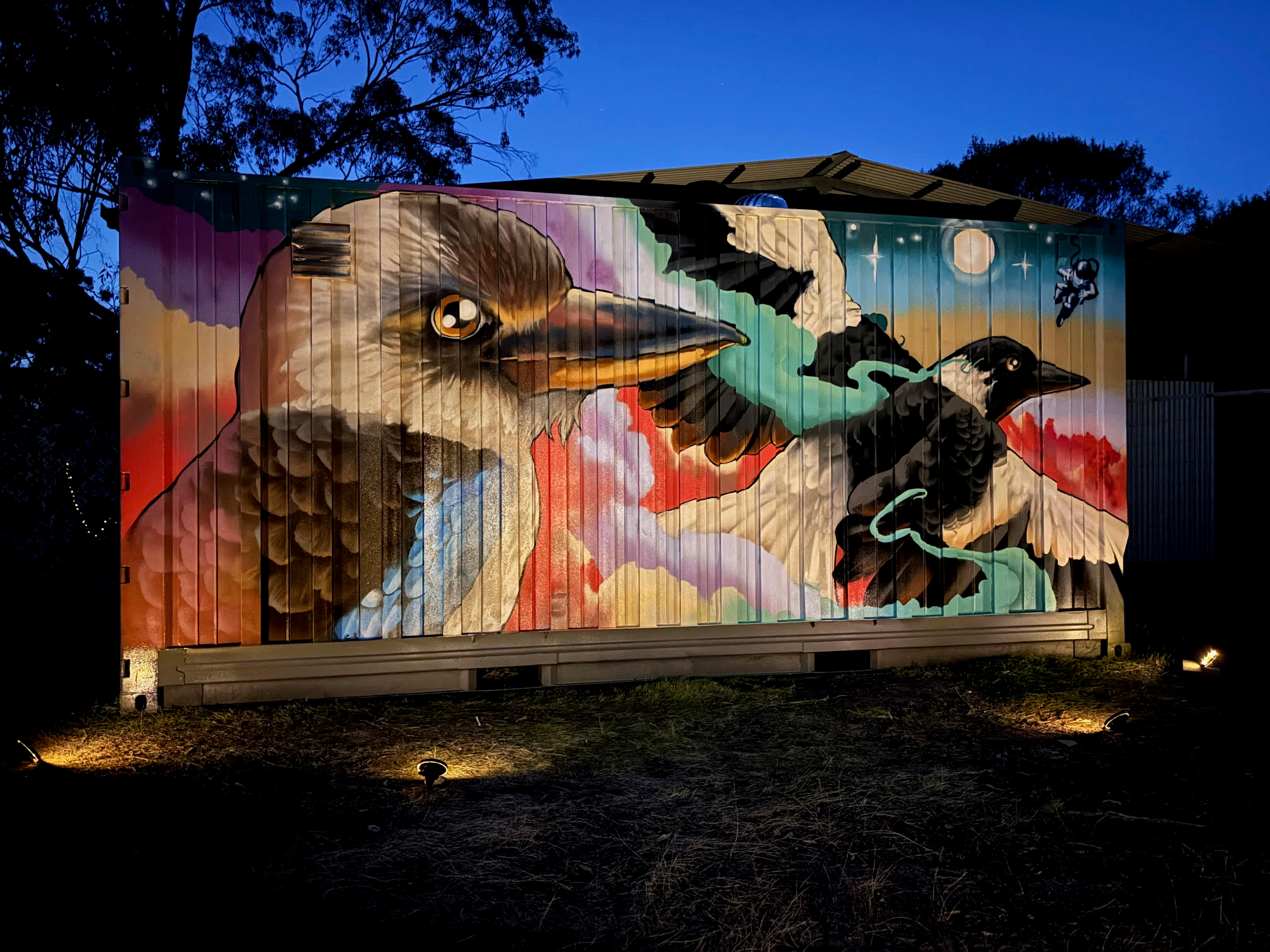 Mural Artists Perth - Shipping Containter mural in Northam