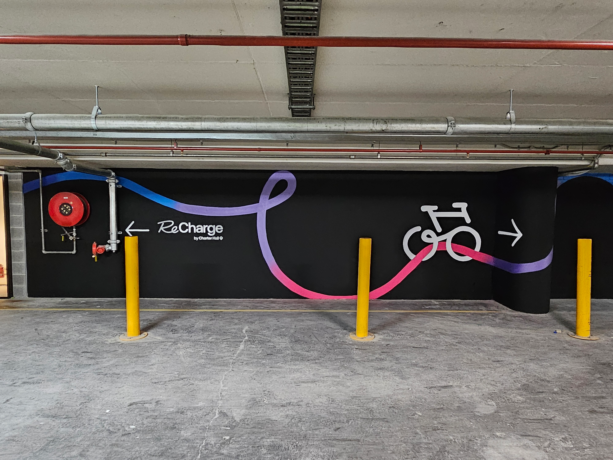 Hand Painted Signage 1 hand painted carpark signage