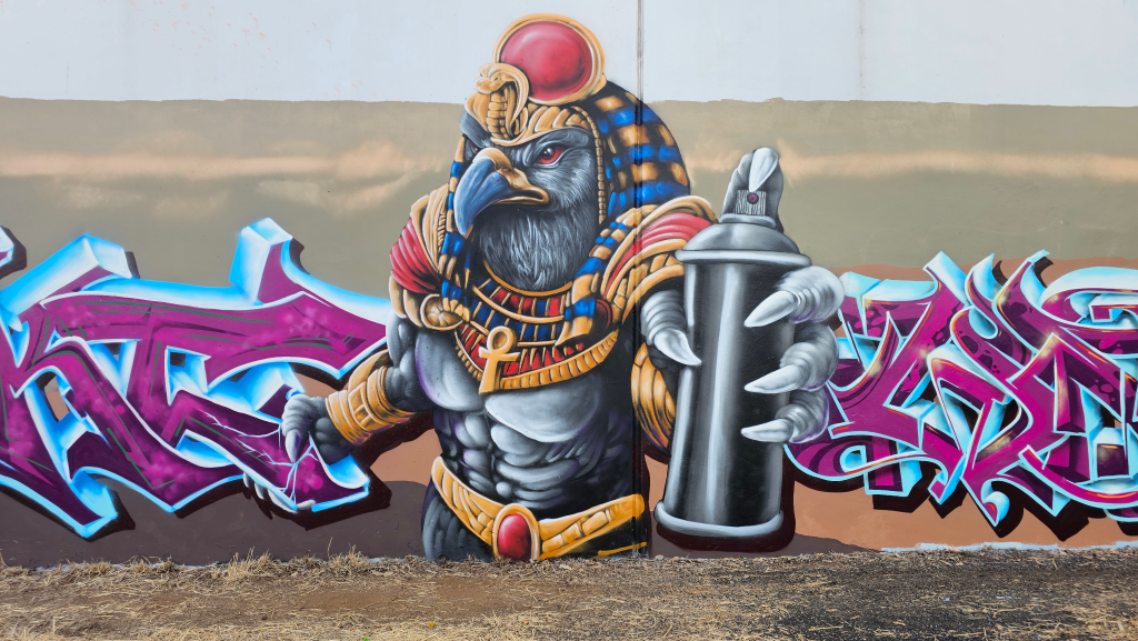 M5-Graffiti-Art-Character M5 graffiti art mural project feature wall