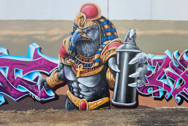 M5 graffiti art mural project feature wall