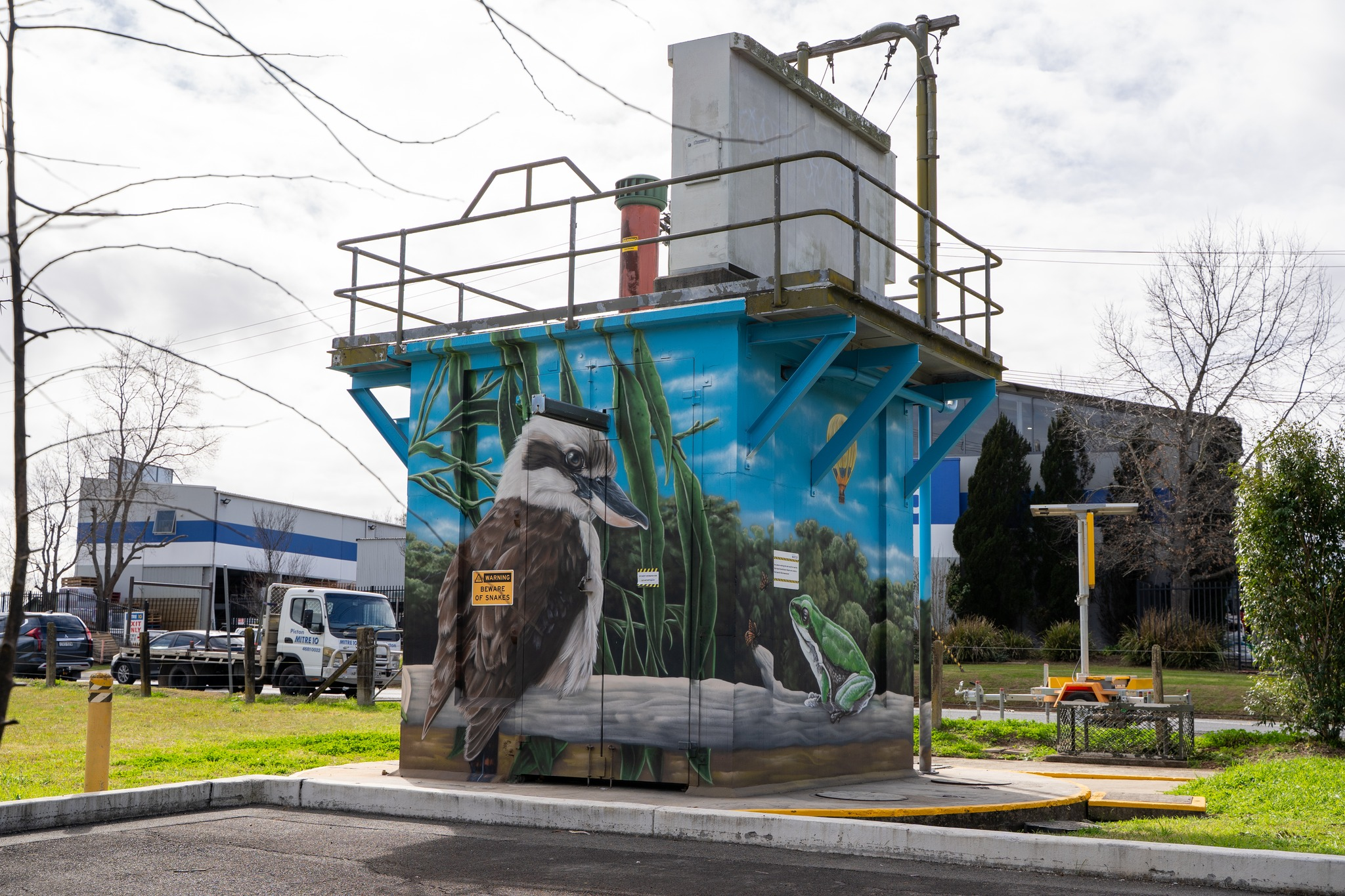 Camden Council murals painted on Sydney Water pump station