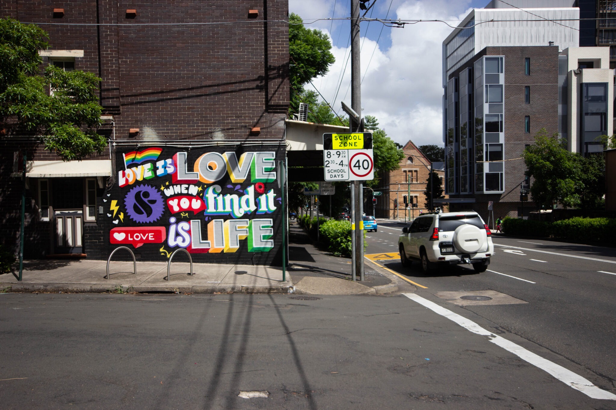 Sydney mural artists painted OHH campaign in Redfern for Mini Australia