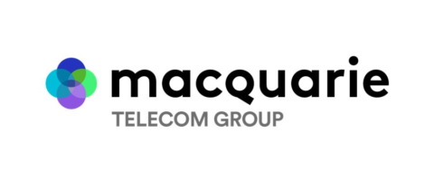 Macquarie Telecom Group logo with colorful overlapping circles.