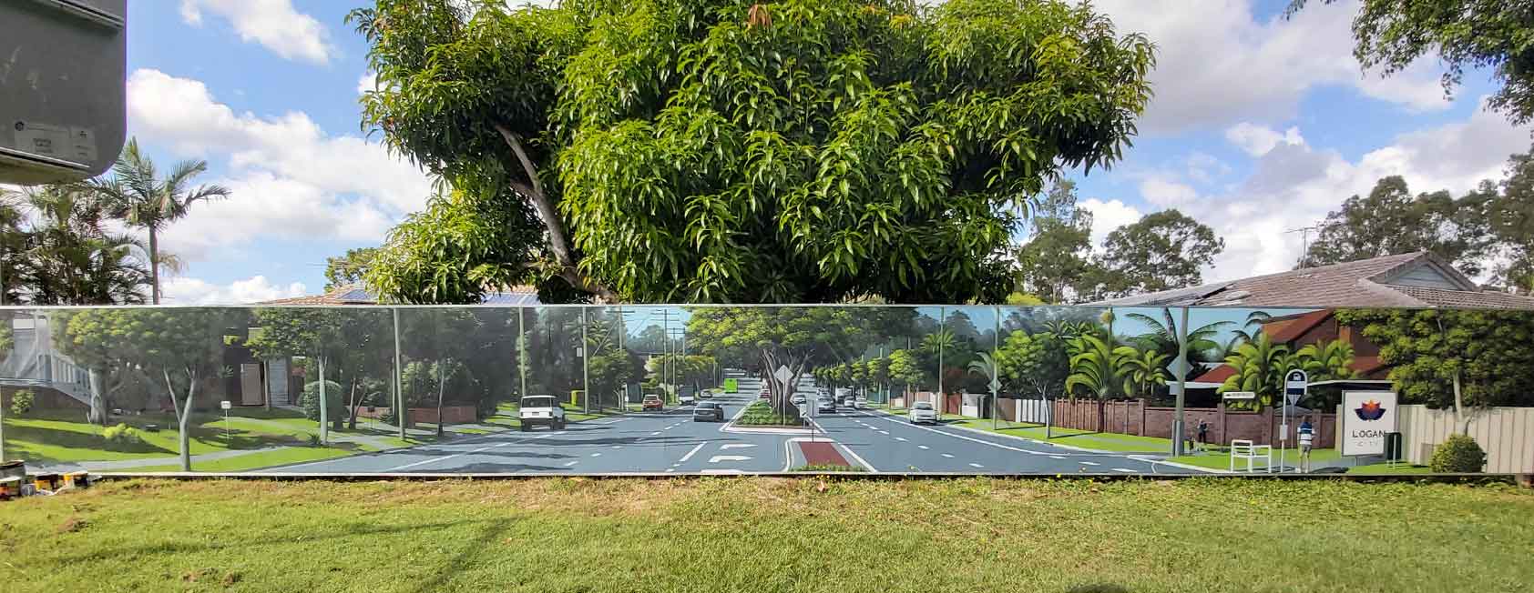 landscape mural painting in Brisbane