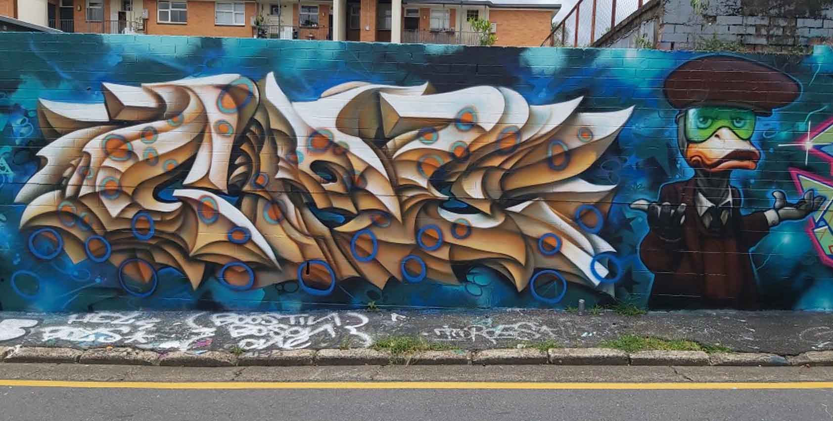 GPE piece painted in West End Brisbane